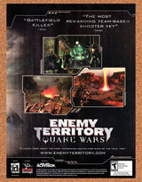 Enemy Territory Quake Wars PC Original 2007 Vintage Ad - Video Game Art Promo