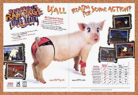 Redneck Rampage Rides Again PC Original 2000 Print Ad Authentic Video Game Promo
