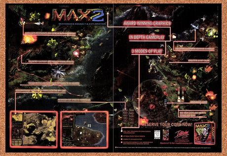 1998 Mechanized Assault & Exploration MAX 2 PC Original Advertisement / Promo v2
