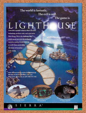 1996 Lighthouse PC Original Advertisement / Retro Promo v1