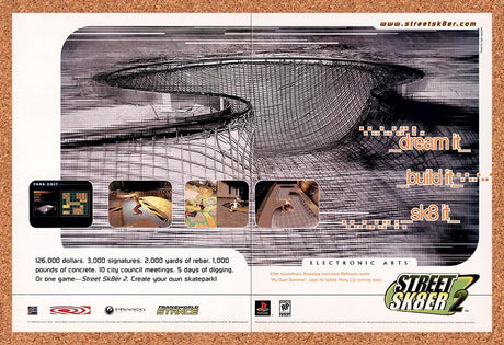 2000 Street Sk8er 2 PS1 Original Advertisement / Retro Promo v1