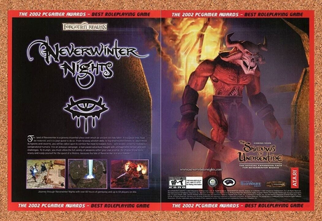 Neverwinter Nights PC Underentide Original 2005 Ad Authentic Video Game Promo v1