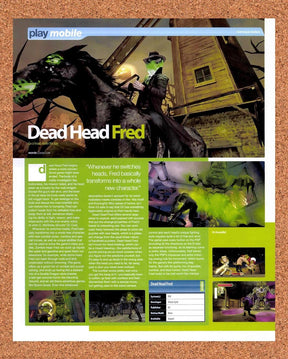 2007 Dead Head Fred PSP Original Advertisement / Retro Promo v1
