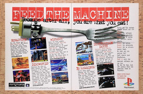 1996 Sony PS1 Games Original Advertisement / Retro Wall Art v9