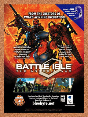 2000 Battle Isle The Andosia War PC Original Advertisement / Retro Promo v2