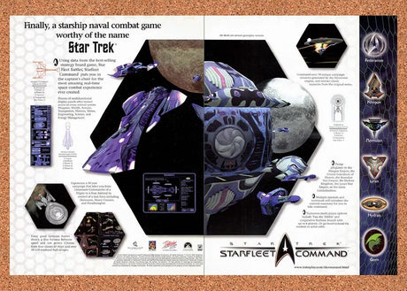 1999 Star Trek Starfleet Command Hydran Paladin Dreadnought Original Ad v3