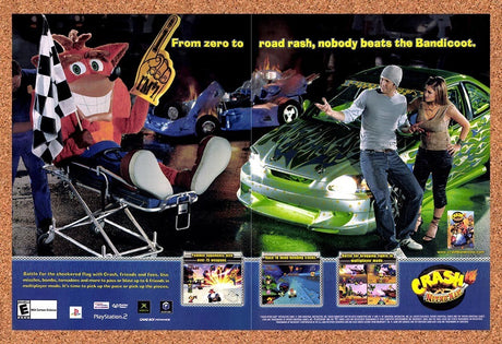 2003 Crash Nitro Kart Xbox Original Advertisement / Retro Promo v1