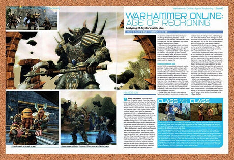 Warhammer Online Age Of Reckoning Original 2007 Vintage Ad - Game Review Promo