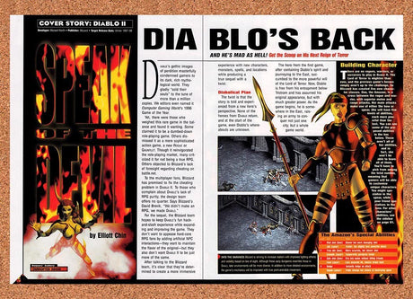 1998 Diablo II Pre-Launch Original Advertisement / Retro Promo vr1