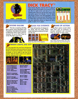 Dick Tracy NES Original 1990 Vintage Ad - Video Game Review Promo