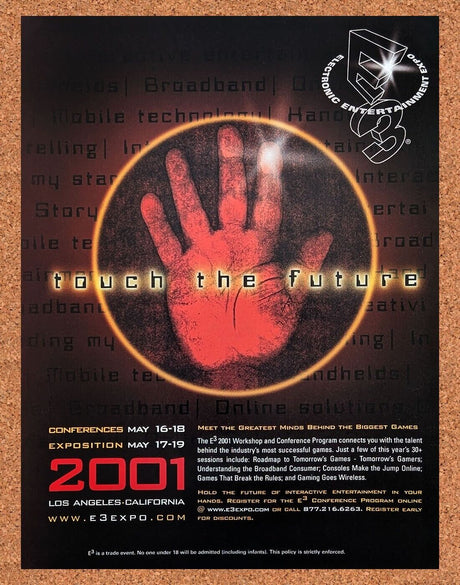 E3 2002 Original 2002 Ad Authentic Electronic Entertainme Expo Retro Tech Promo