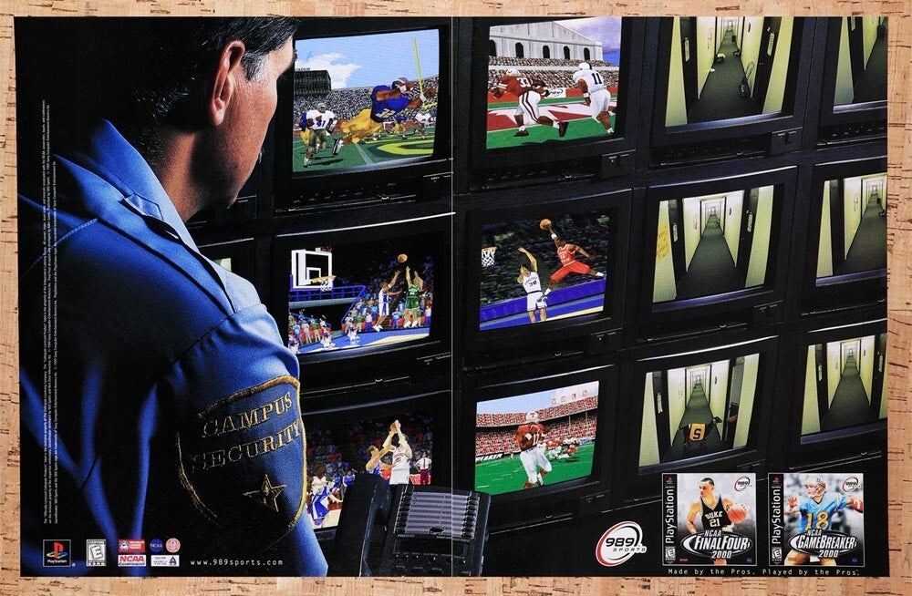 1999 989 Studios Sports Games Original Advertisement / Retro Wall Art v4