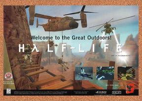 1999 Half-Life PC Original Advertisement / Retro Promo v9