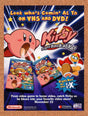 2002 Kirby Right Back At Ya Nintendo VHS DVD Original Advertisement /  Promo v1