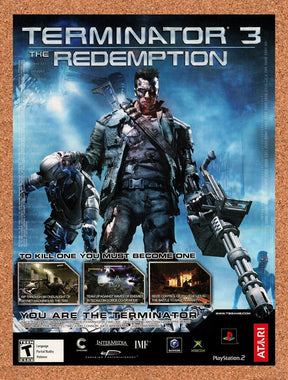 2004 Terminator 3 The Redemption GameCube Original Advertisement / Promo v1