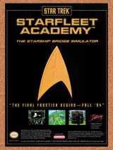 1994 Star Trek Starfleet Academy SNES Original Advertisement / Retro Wall Art v1
