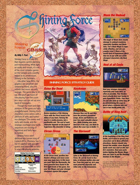 1993 Shining Force Genesis Original Advertisement / Retro Promo vr3