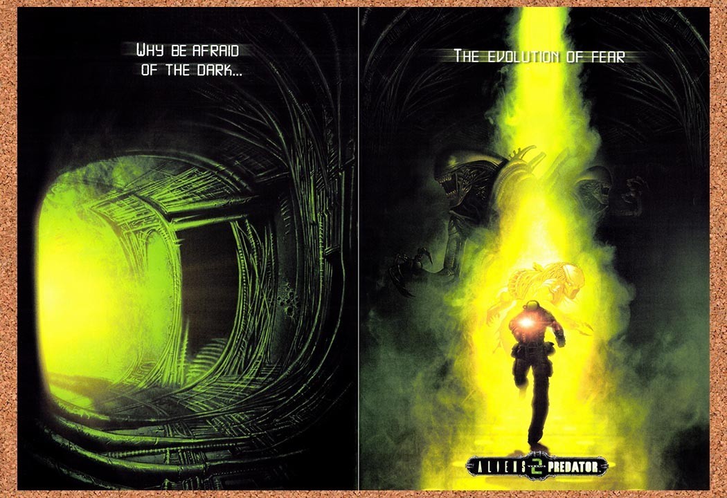 Aliens Vs Predator 2 PC Original 2001 Double-Sided Foldout Poster 10.5 ...