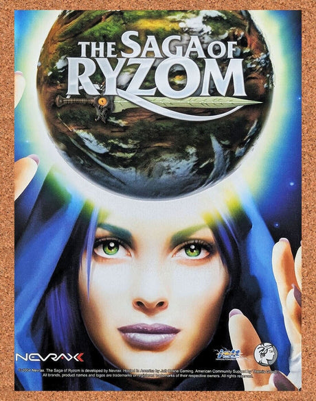 The Saga Of Ryzom PC Original 2006 Ad Authentic MMORPG Video Game Promo v1