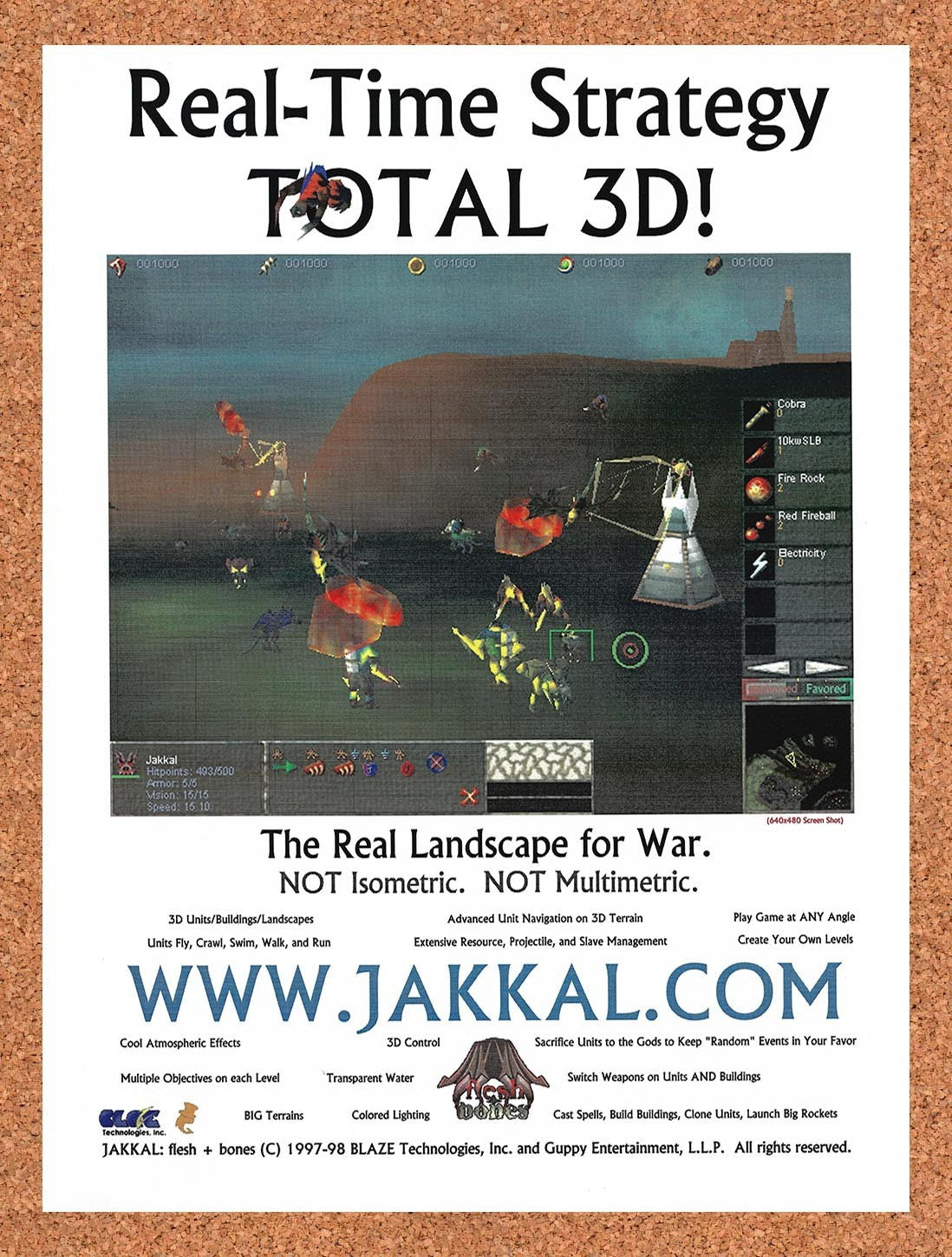 1998 Jakkal Online RTS Original Advertisement / Retro Promo v2