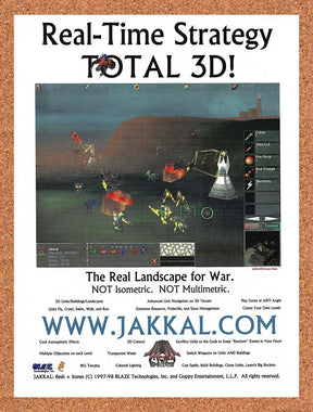 1998 Jakkal Online RTS Original Advertisement / Retro Promo v2