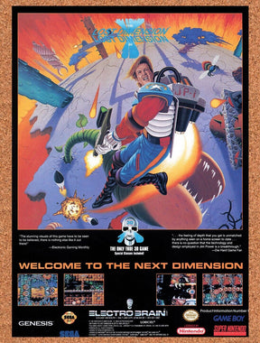 1993 Lost Dimension Genesis Original Advertisement / Retro Wall Art v1