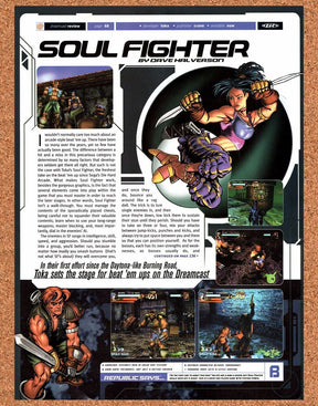 Soul Fighter Dreamcast Original 2002 Vintage Ad - Video Game Promo