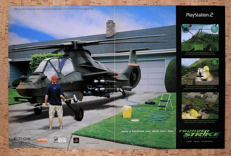 2001 Thunderstrike Operation Phoenix PS2 Original Ad / Retro Wall Art v2