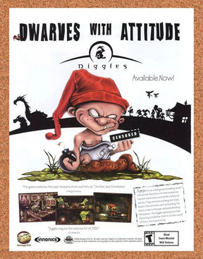 2002 Diggles PC Original Advertisement / Retro Promo v1