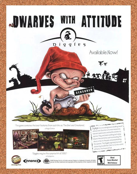 2002 Diggles PC Original Advertisement / Retro Promo v1