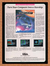 1987 Starflight Amiga Original Advertisement / Retro Wall Art v2