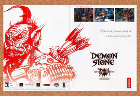 2004 Demon Stone PS2 Original Advertisement / Retro Promo v2