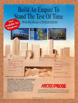 1994 Civilization Windows Original Advertisement / Retro Promo v2