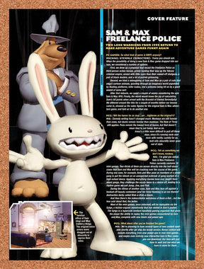 2004 Sam & Max Freelance Police PC Original Advertisement / Retro Promo vr1