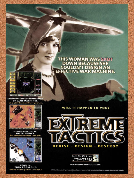 1998 Extreme Tactics PC Original Advertisement / Retro Promo v1