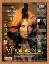 1995 Digital Playgrounds Virtual Sex Shoot Adult FMV Original Ad / Promo v2