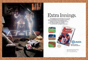 1990 Bases Loaded NES Original Advertisement / Retro Wall Art v1