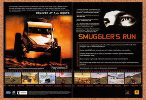 2001 Smuggler's Run PS2 Original Advertisement / Retro Promo v3