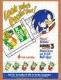1993 Sonic 3 Fruit Roll-Ups Original Advertisement / Retro Promo v5