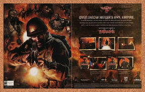 Return To Castle Wolfenstein Xbox Original 2005 Ad Authentic Video Game Promo