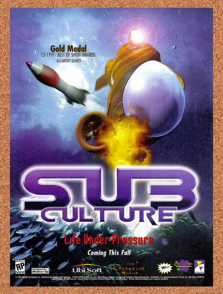 1997 Sub Culture PC Original Advertisement / Retro Promo v1