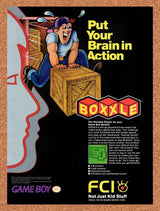 1989 Boxxle Game Boy Original Advertisement / Retro Wall Art v1