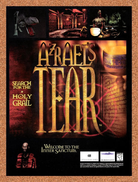 1996 Azrael's Tear MS-DOS Original Advertisement / Retro Promo v1