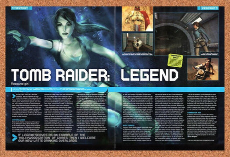 Tomb Raider Legend PC Original 2006 Vintage Ad - Video Game Review Promo