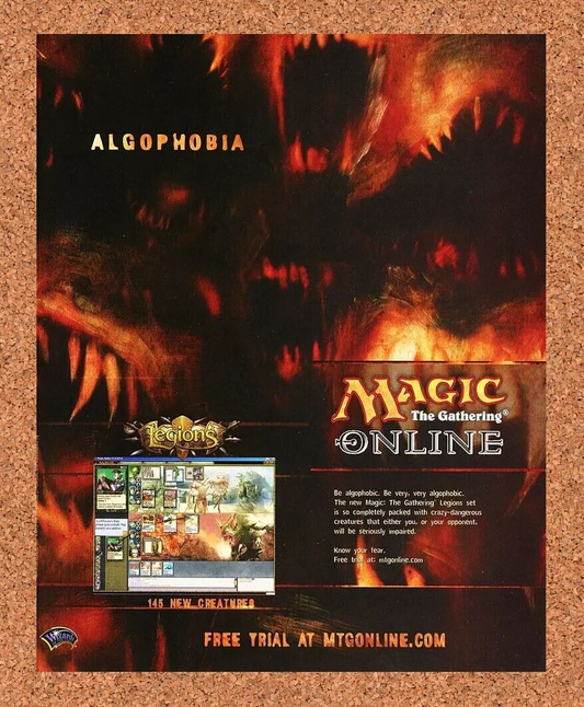 Magic The Gathering Online PC Original 2003 Ad Authentic Video Game Promo