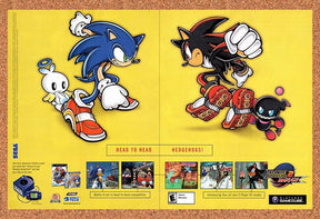 Sonic Adventure 2 Battle GameCube Original 2002 Vintage Ad - Video Game Promo
