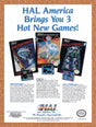1990 Hal America NES Games Original Advertisement / Retro Wall Art v2