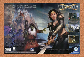 Ultima X Odyssey Original 2006 Ad Authentic Windows EA RPG Video Game Promo Art
