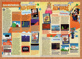 1993 Super Mario All-Stars SNES Original Advertisement / Retro Wall Art v1
