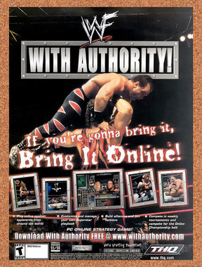 2002 WWF With Authority PC Original Advertisement / Retro Promo v1